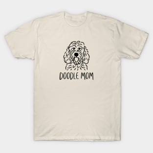 Doodle Mom Line Art T-Shirt